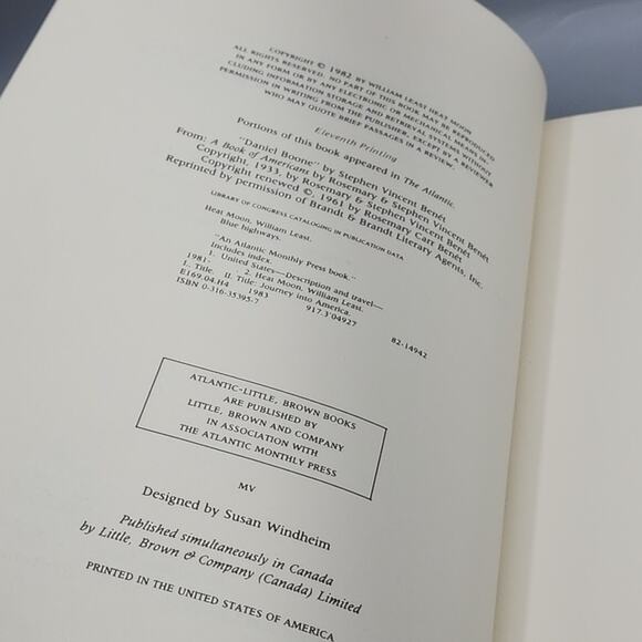 Blue Highways A Journey Into America William Least Heat Moon HBDJ Book - Picture 6 of 13